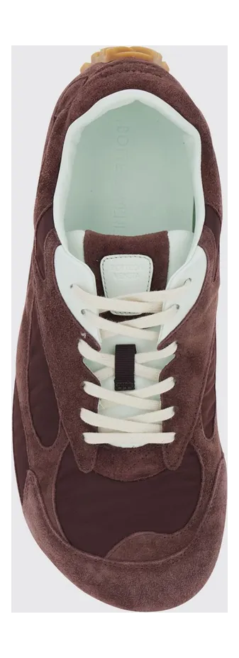 Bottega Veneta Orbit Flash Suede Calfskin Trainers Burgundy (867921V3MS26186) (3)