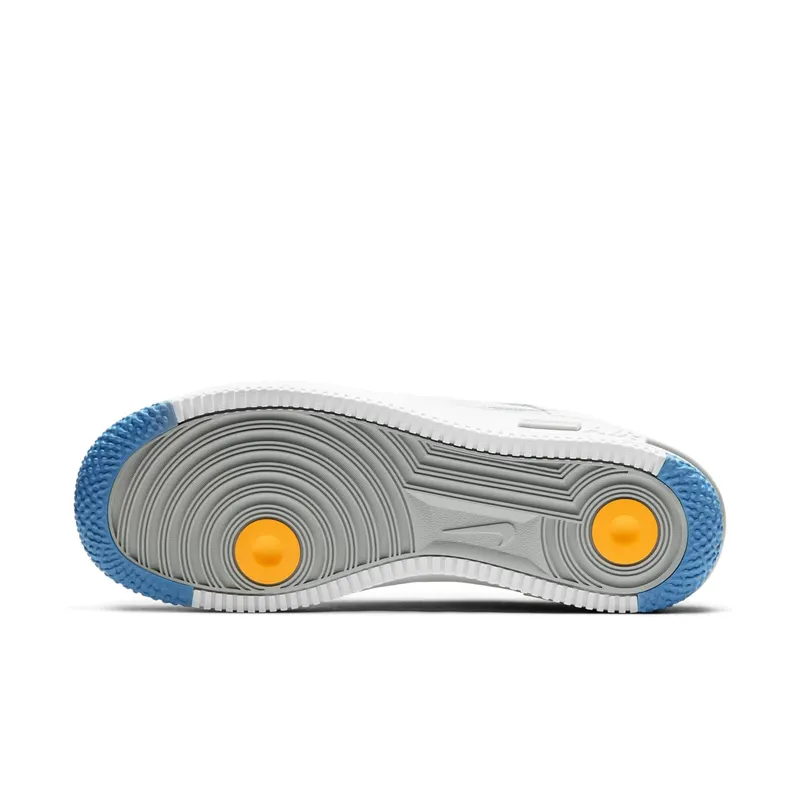 Nike Air Force 1 Low React White Light Smoke Grey White/University Gold-University Blue-Light Smoke Grey (CT1020-100)