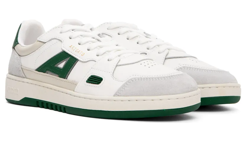 Axel Arigato White & Green A-Dice Lo Sneakers (F0004040) (4)