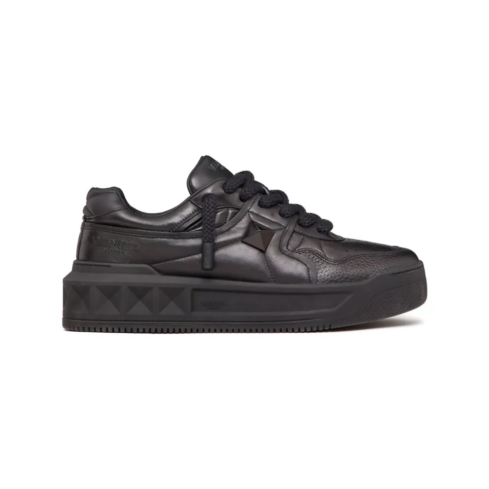 Valentino Garavani One Stud Xl Nappa Leather Low-top “Black” (8Y2S0G37XTM 0NO)
