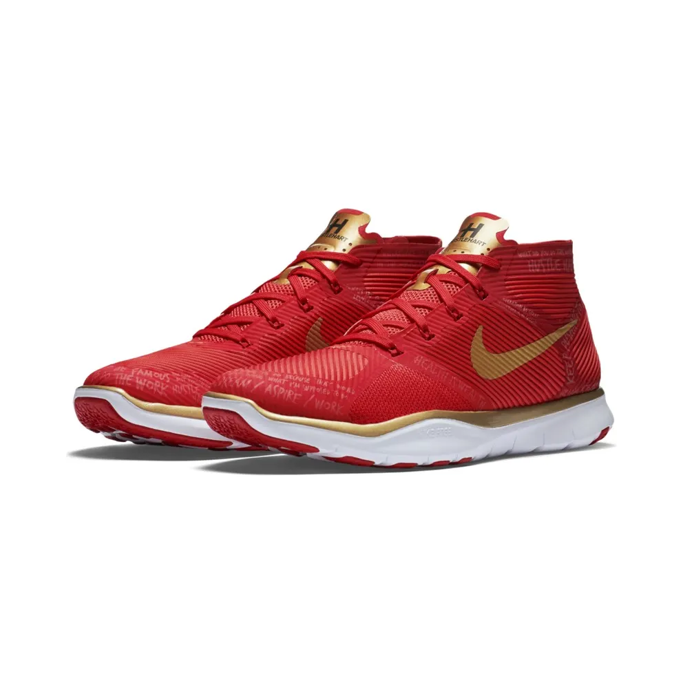 Nike Free Train Instinct Hustle Hart Red Red/Metallic Gold-White (848416-876)
