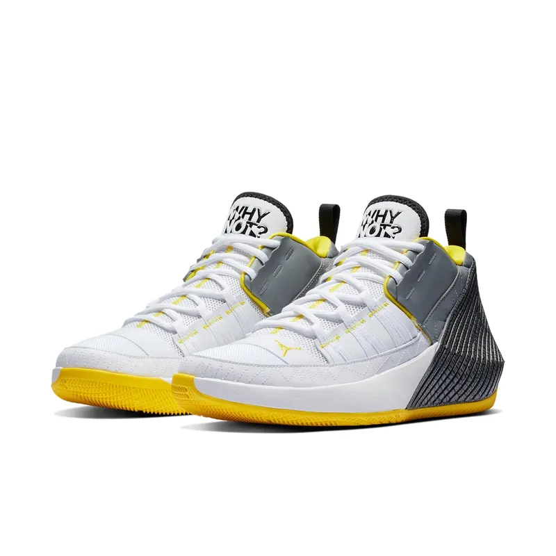 Jordan Why Not Zer0.1 Chaos White White/Particle Grey-Black-Opti Yellow (BV5498-100)