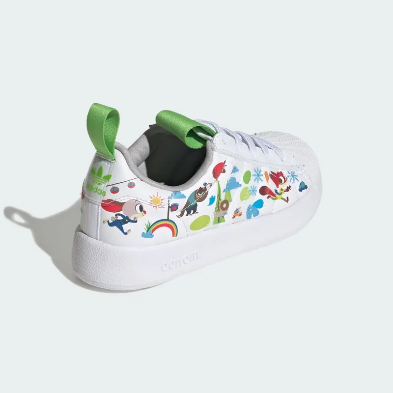 adidas adiFOM Superstar 360 Disney Cloud White Grey Two Semi Lucid Lime (JP8623)