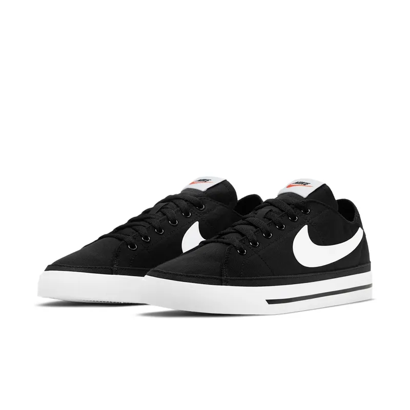 Nike Court Legacy Canvas Black White (W) (CZ0294-001)
