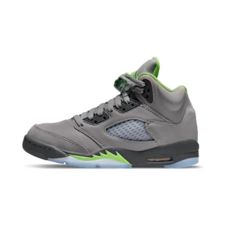 Air Jordan 5 Retro Green Bean (GS) “Silver / Flint Grey / Green Bean” (DQ3734-003)