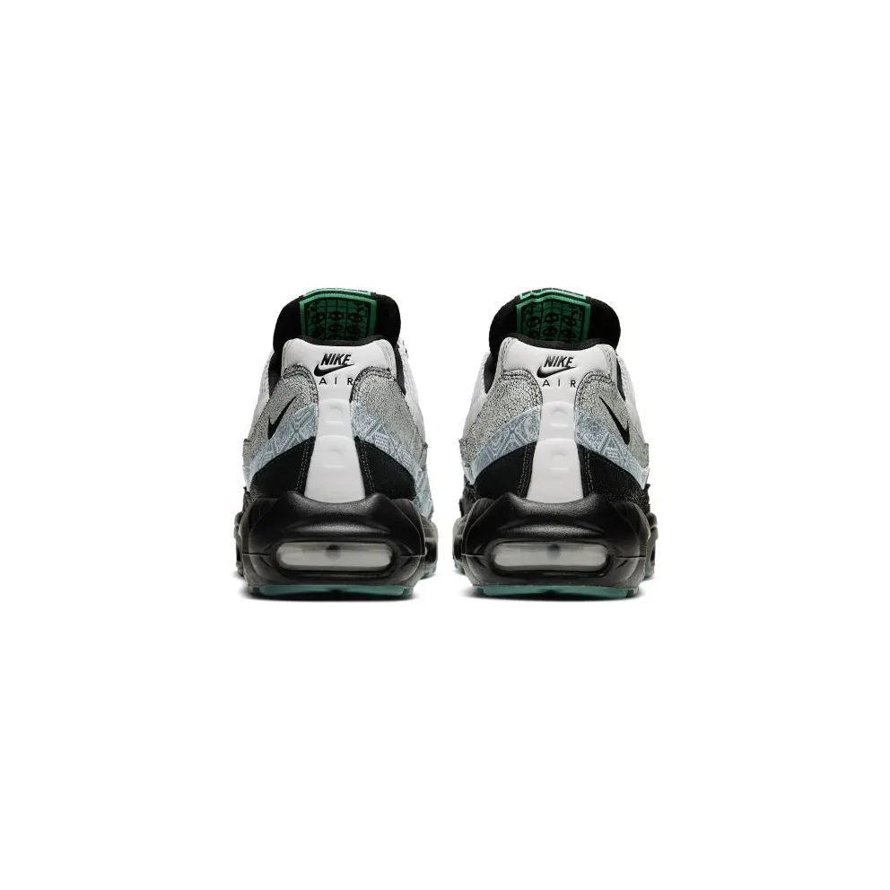 Nike Air Max 95 Day of the Dead (2019) White/Black-Aluminum (CT1139-001)