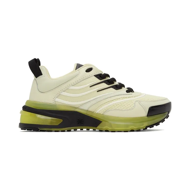 Givenchy Off-White & Green GIV 1 Sneakers (BE001ME10T)
