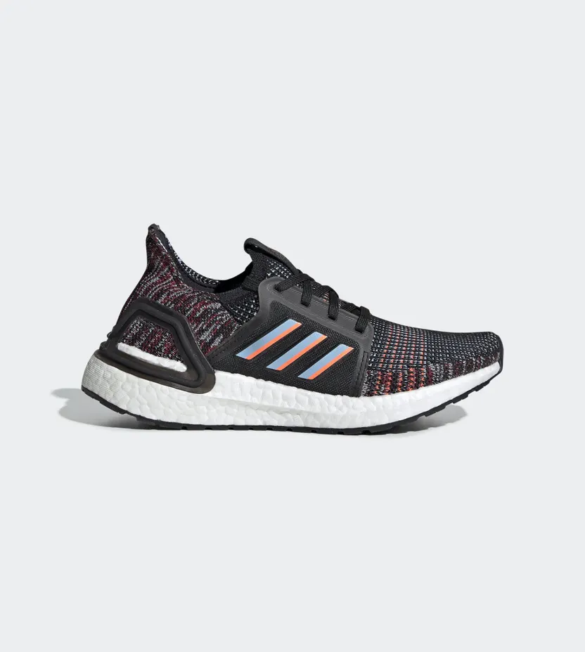 Adidas UltraBoost 19 J ‘Black Multi’ Core Black/Glow Blue/Hi-Res Coral (EF0930)