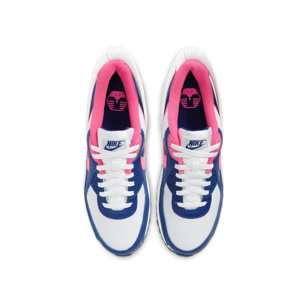 Nike Air Max 90 Flyease Deep Royal Blue Hyper Pink White/White-Deep Royal Blue-Hyper Pink (CU0814-101)