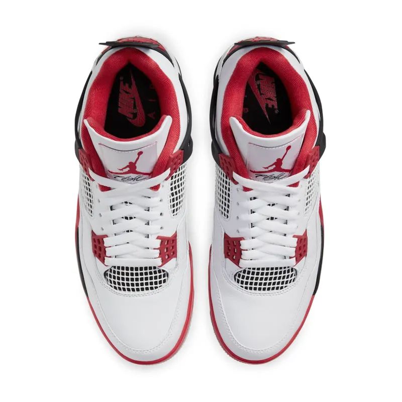 Jordan 4 Retro Fire Red (2020) White/Black-Tech Grey-Fire Red (DC7770-160)