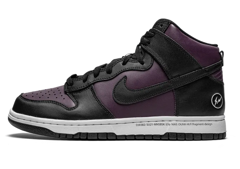 Nike x Fragment Design Dunk High Beijing (2021) – “Wine / Black / White” (DJ0382-600)