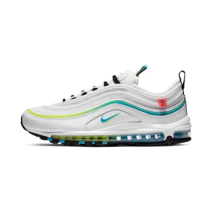 Nike Air Max 97 Worldwide “White / Volt / Black / Blue Fury” (CZ5607-100)