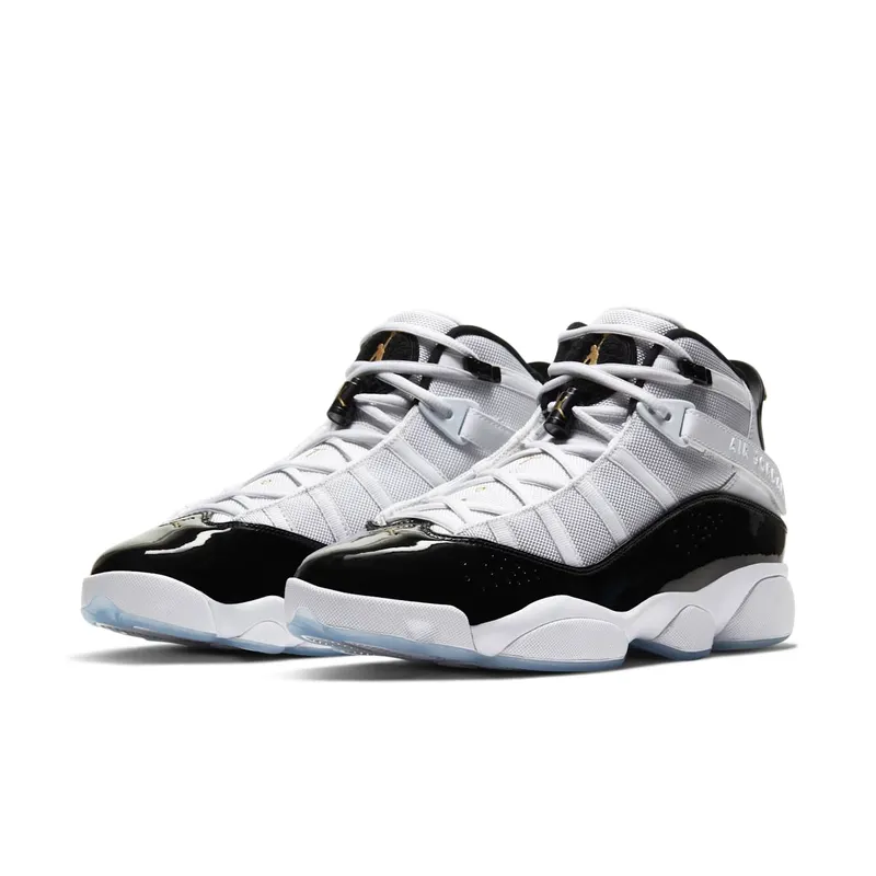Jordan 6 Rings Defining Moments White/Black-Ice-Metallic Gold (CW6993-100)