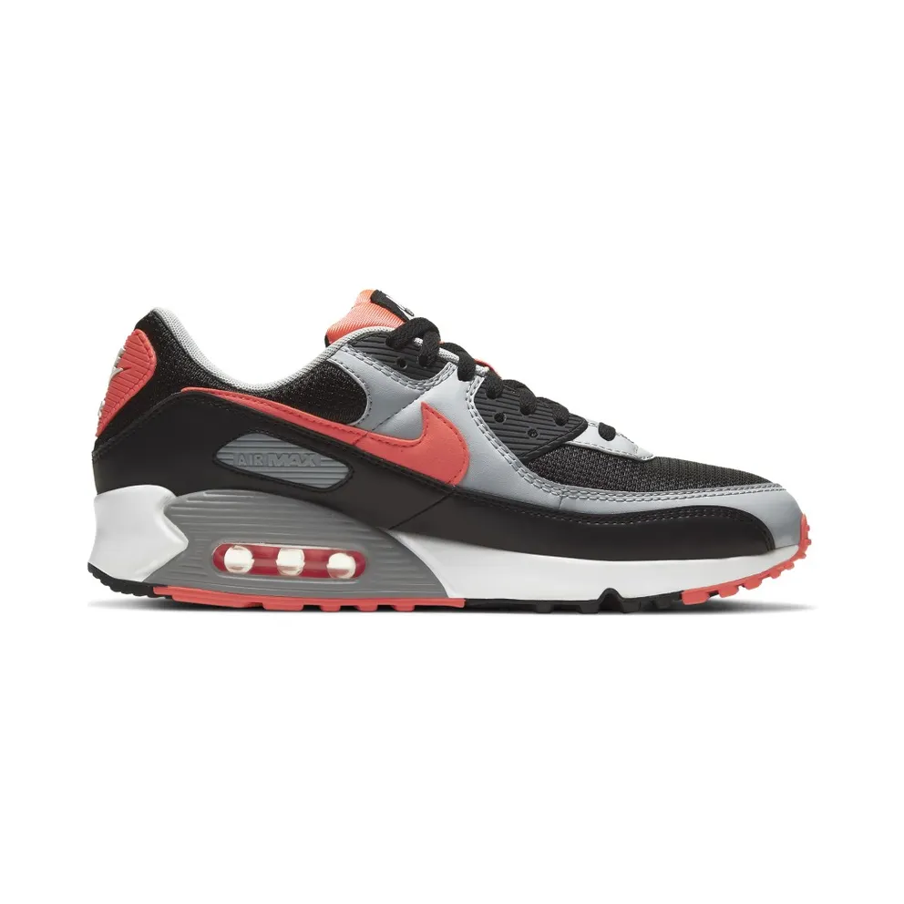 Nike Air Max 90 Black Radiant Red Wolf Grey Black/Radiant Red-White-Wolf Grey (CZ4222-001)