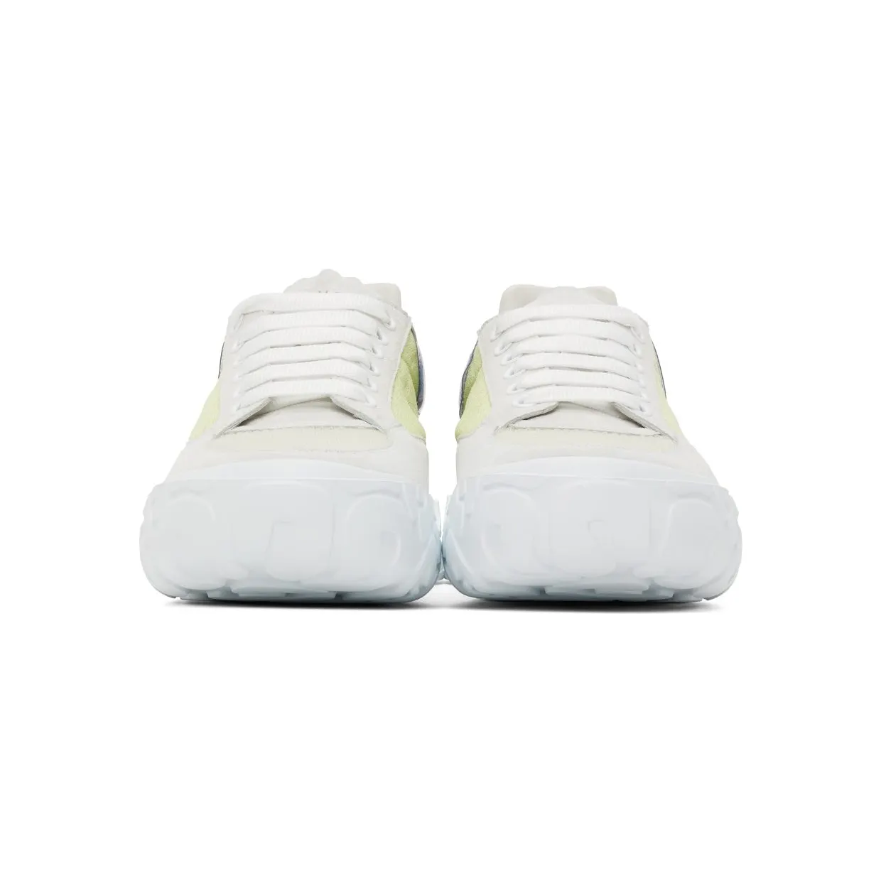 Alexander McQueen SSENSE Exclusive Off-White & Blue Court Trainer 3811 L./W/C./B./W/B. (662662W4QH2) (2)
