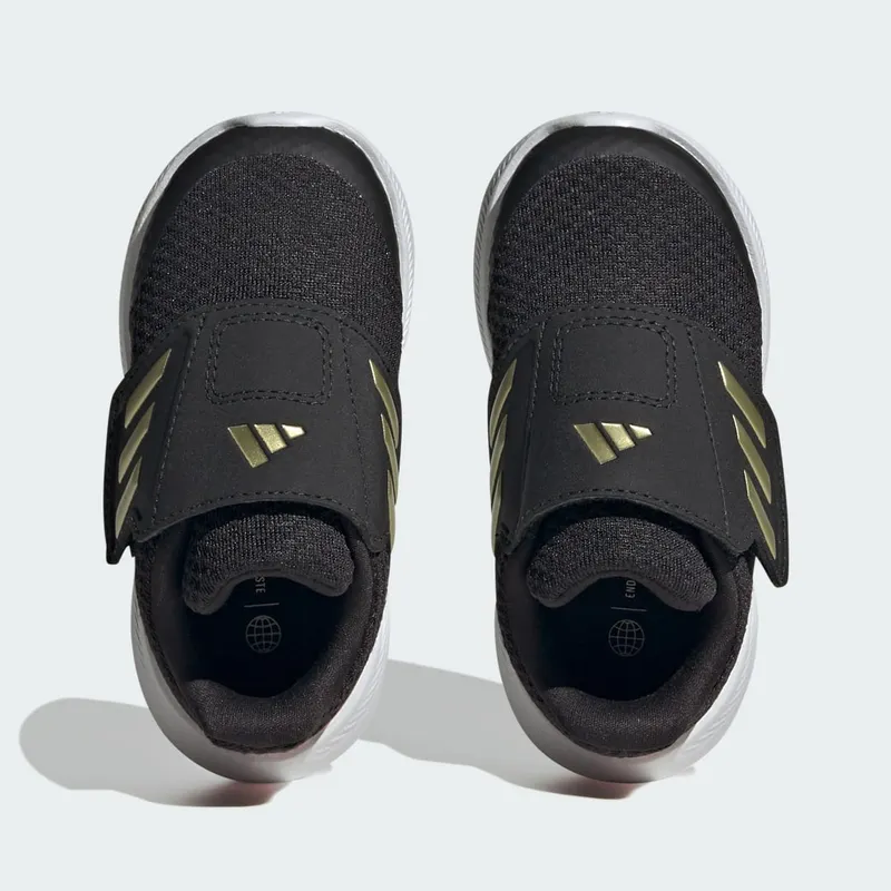 Adidas RunFalcon 3.0 Hook-and-Loop Core Black / Gold Metallic / Better Scarlet (IG5390)