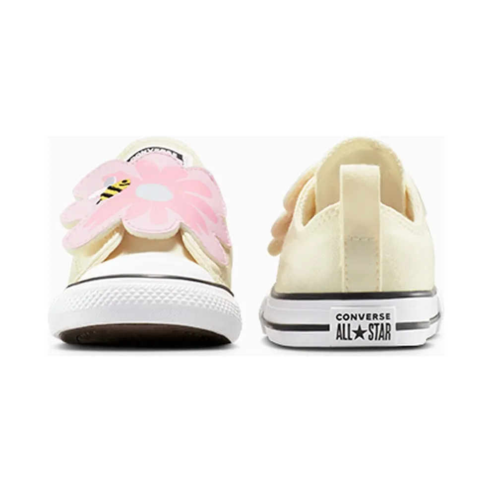 Converse Chuck Taylor All Star One Strap Embroidered Floral Easy On Egret/Lt Jellyfish Jitter (A13452C)