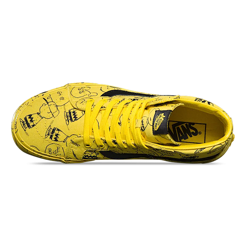 Vans Sk8-Hi Peanuts Charlie Brown Yellow/Black (VN0A2XSBQX4)