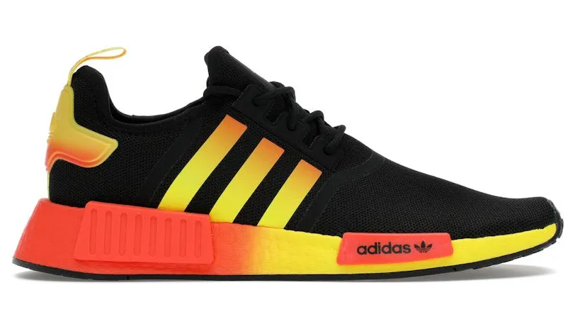 adidas NMD R1 Black Orange Yellow Gradient (FZ5877)