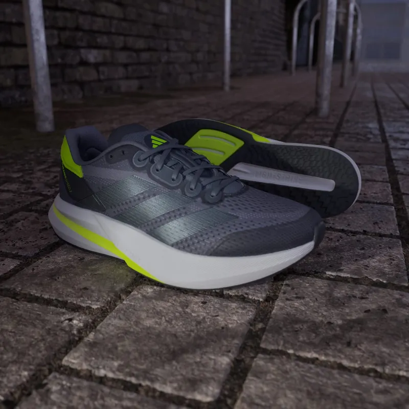 adidas Duramo Speed 2 Grey Iron Metallic Lucid Lemon (JS4411)