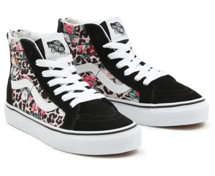 VANS Leopard Floral Sk8-hi Zip Kinderschoenen Zwart (VN0A4UI47TJ)