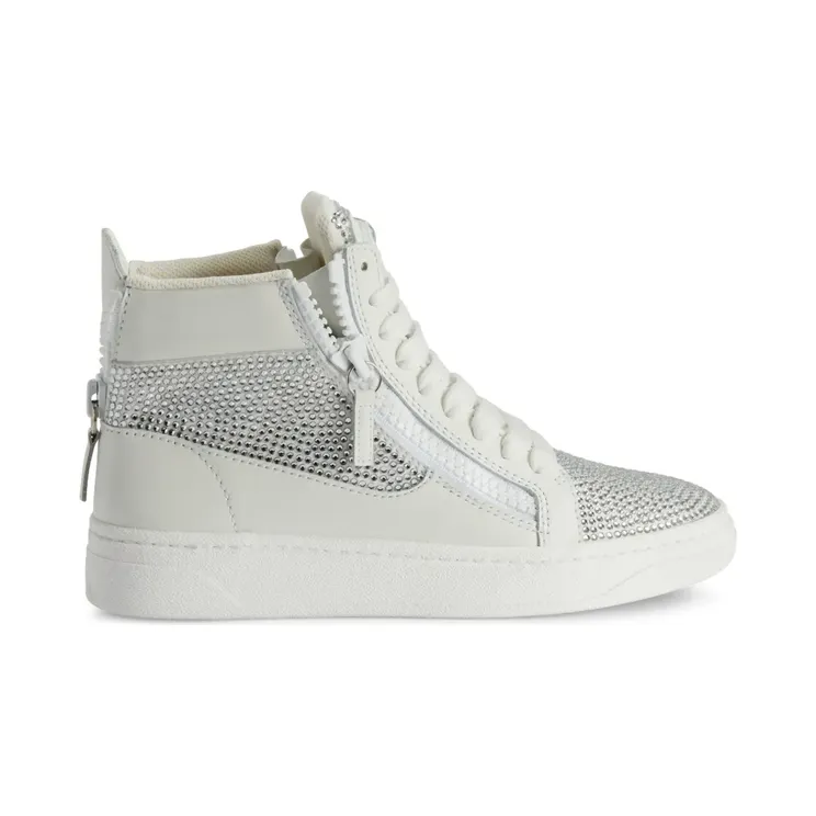 Giuseppe Zanotti High-Top-Sneakers mit Kristallen “White” (RW30019001)