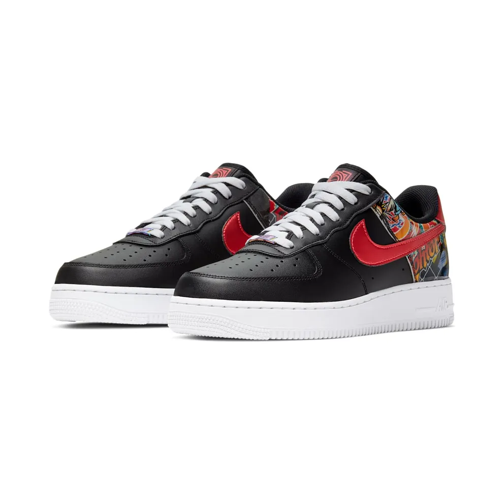 Nike Air Force 1 Low China Hoop Dreams Black/White-Red (CK0732-081)