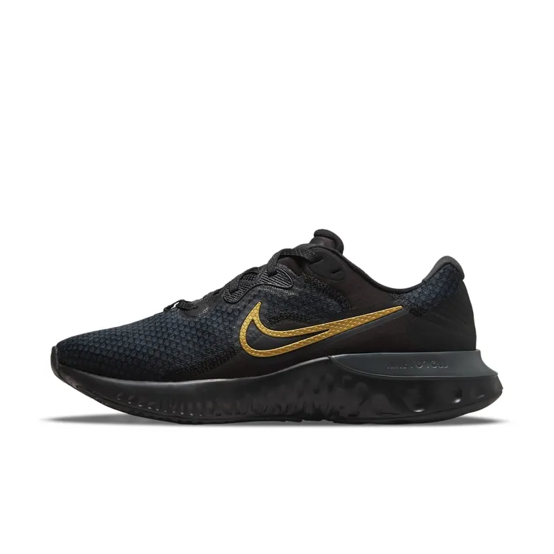 Nike Renew Run 2 Black Metallic Gold (CU3504-010)