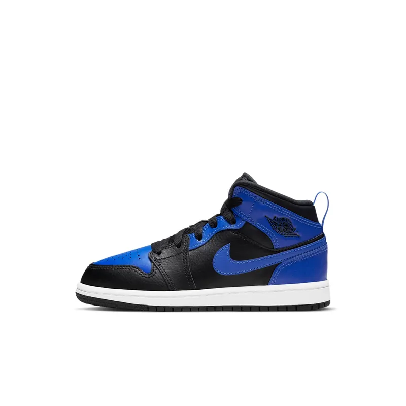 Jordan 1 Mid Hyper Royal (PS) Black/Hyper Royal-White (640734-077)