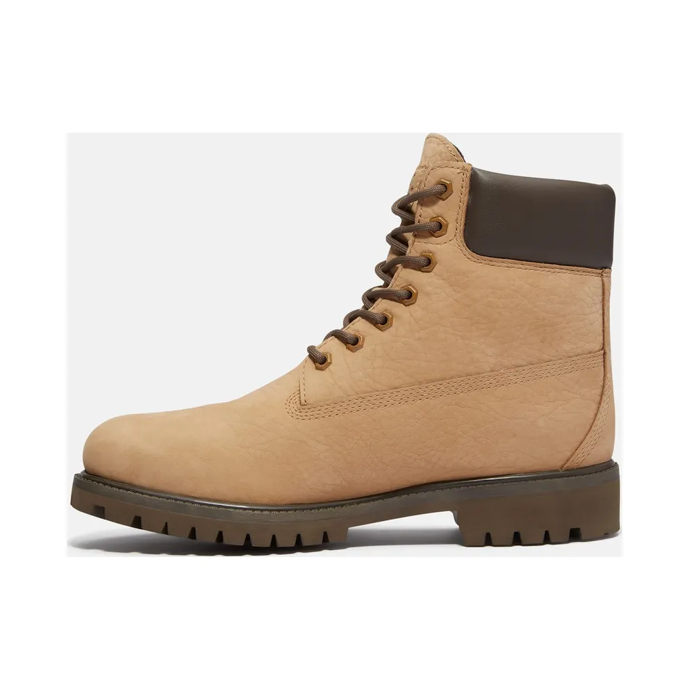 Timberland 6″ Premium Waterproof Boot Beige Nubuck Dark Brown (TB0A6G1R-AFH)