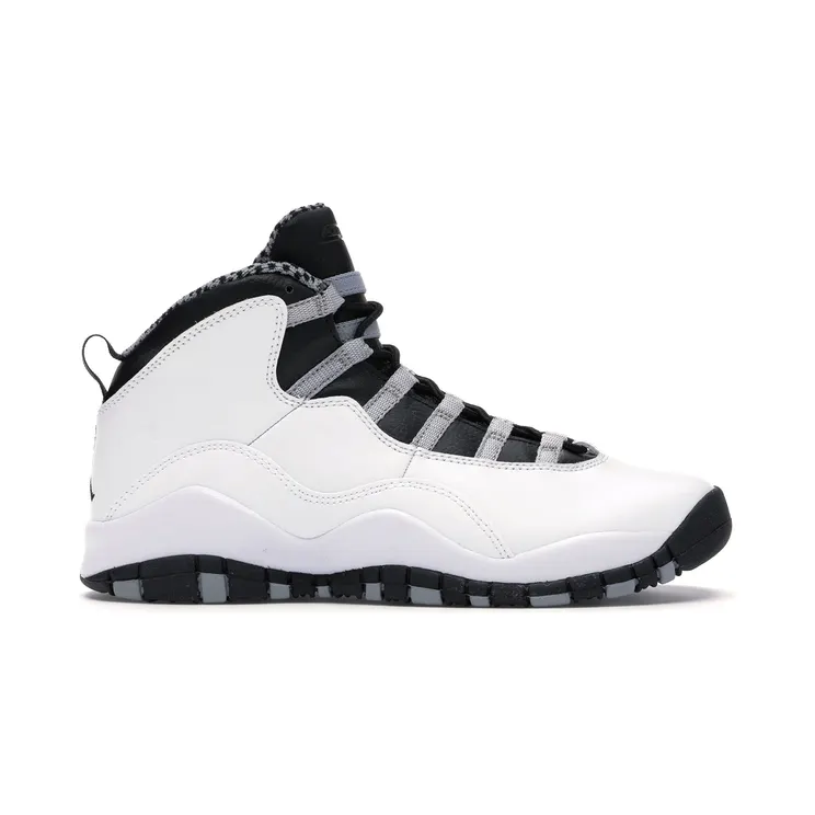 Air Jordan 10 Retro GS “White / Light Steel Grey / Varsity Red / Black” (310806-103)