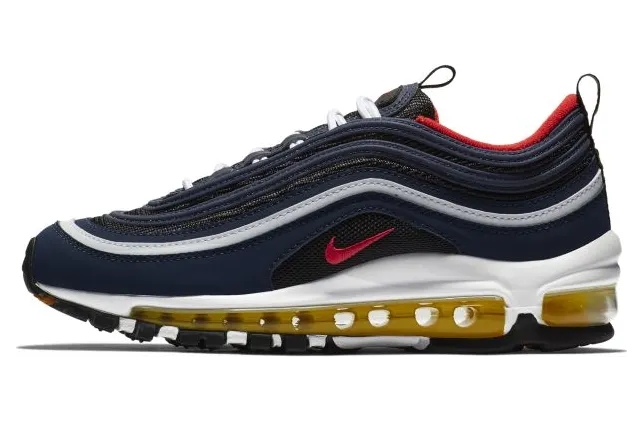 Nike Air Max 97 Midnight Navy Habanero Red (GS)