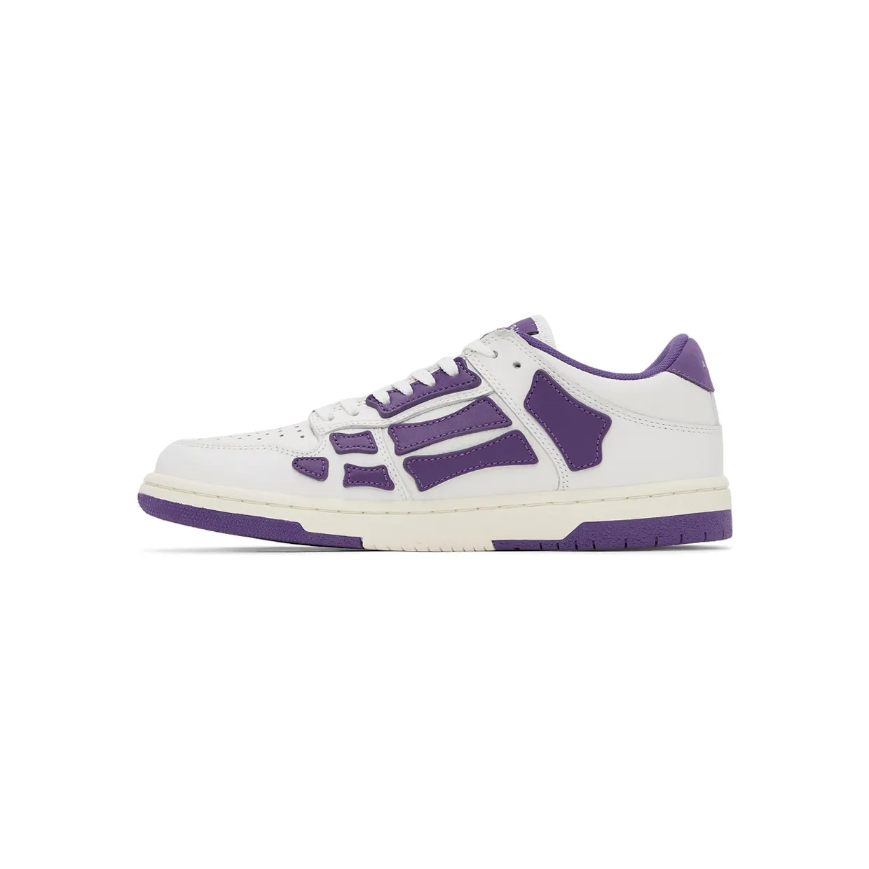 AMIRI White & Purple Skel Top Low Sneakers (PS22MFS003-196) (3)