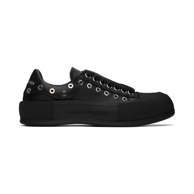 Alexander McQueen Black Plimsoll Sneakers (729539WIATD)