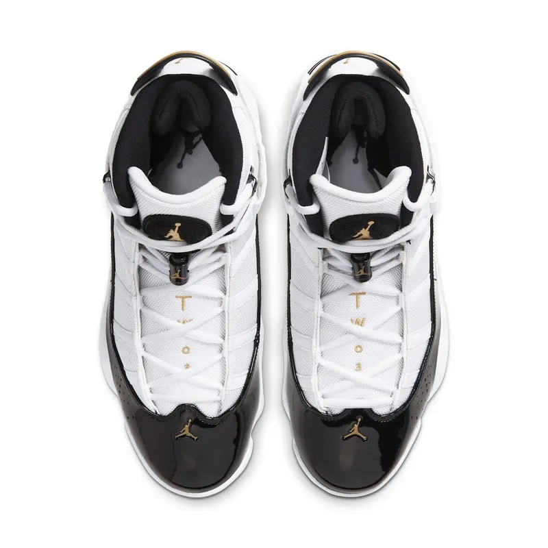 Jordan 6 Rings Defining Moments White/Black-Ice-Metallic Gold (CW6993-100)