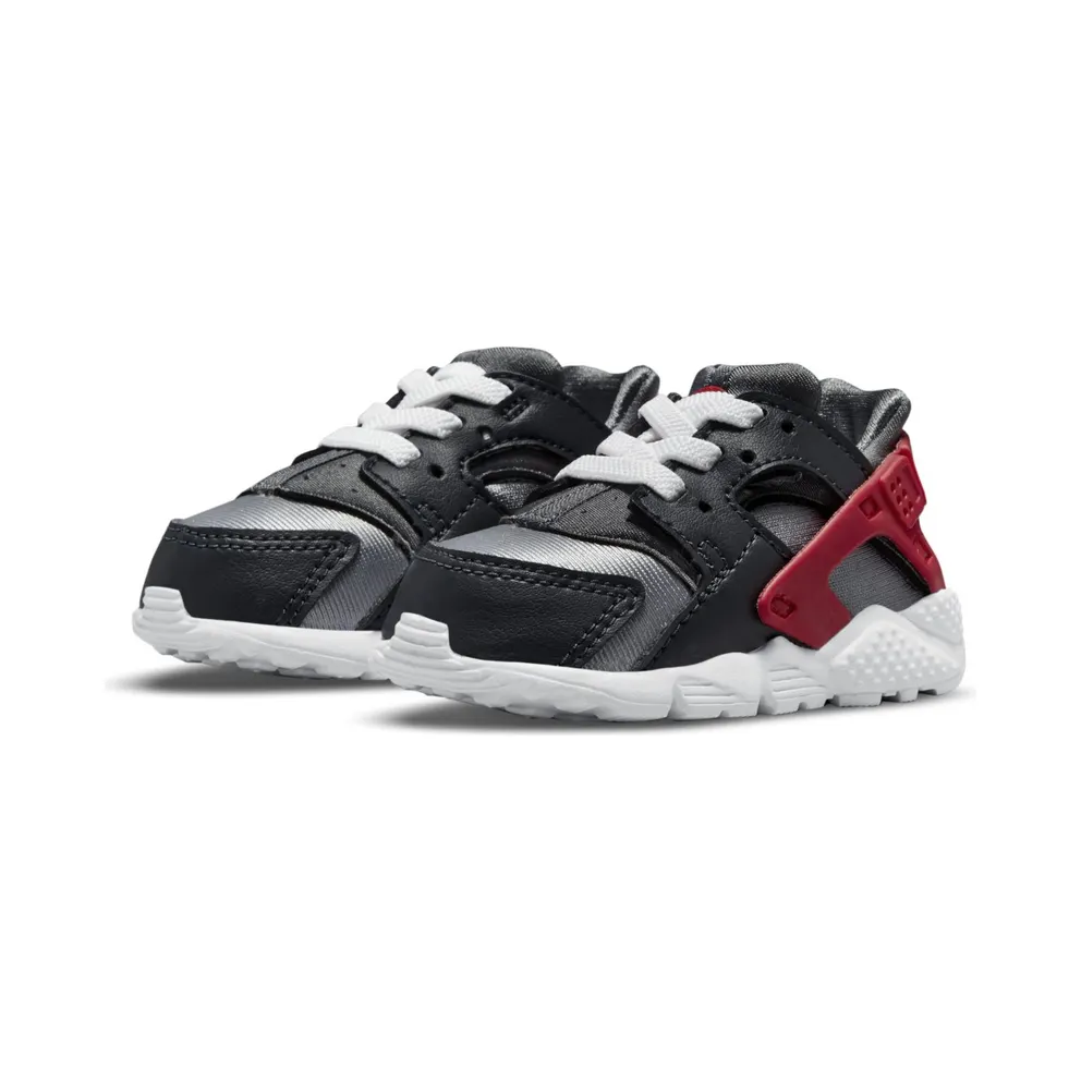 Nike Huarache Run “Dark Smoke Grey / Light Smoke Grey / Smoke Grey / University Red” (704950-041)