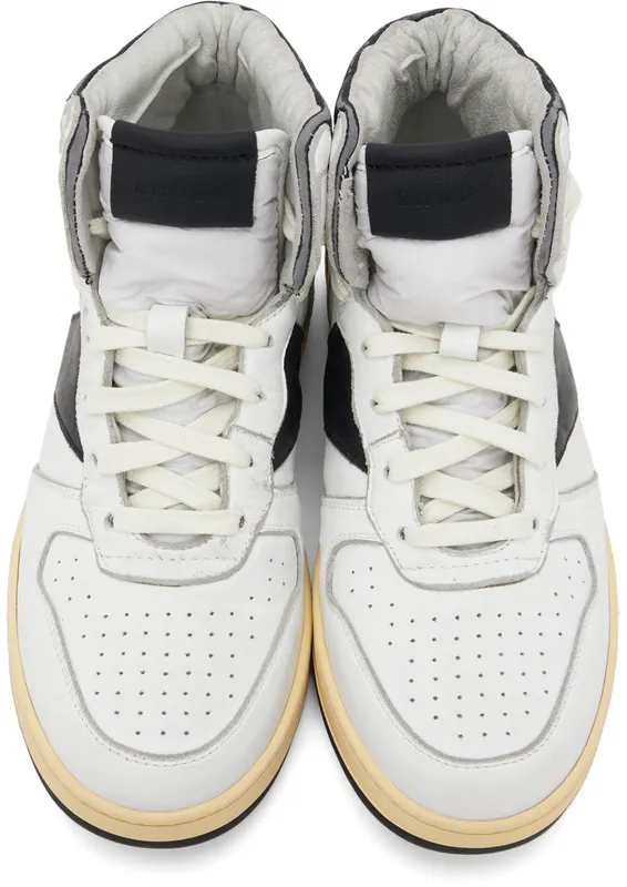 Rhude White & Black Rhecess Hi (RHFW21FO24039128)
