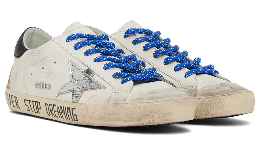 Golden Goose White Super-Star Penstar Classic Low-Top Sneakers (GMF00175.F002553.1090) (4)
