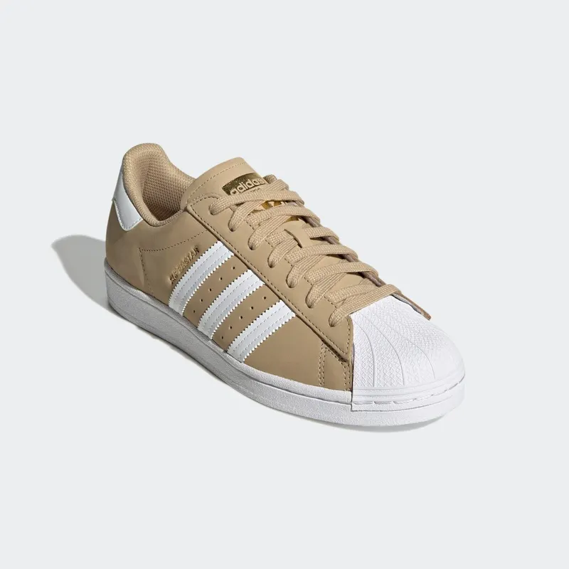 adidas Superstar Beige Tone / Cloud White / Gold Metallic (H00164)