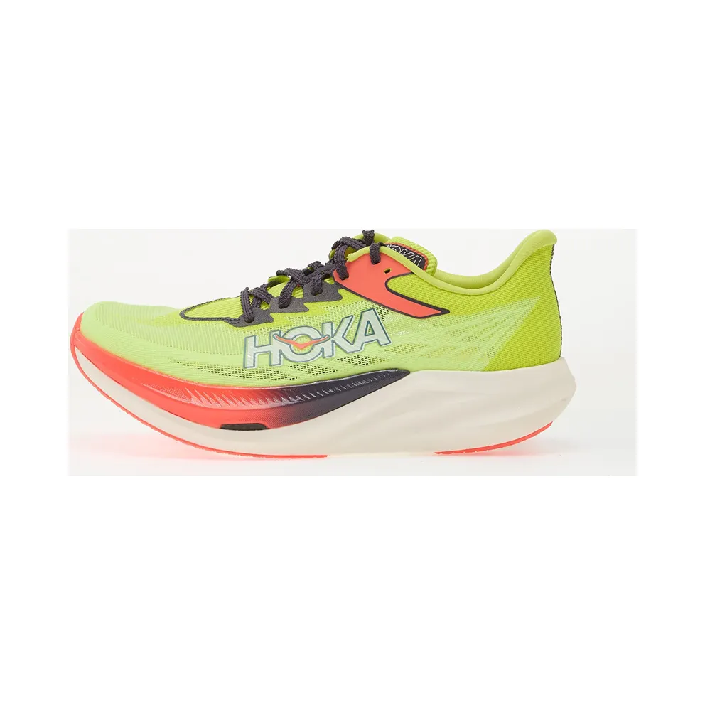 Hoka One Rocket X 3 Neon Yuzu Squid Ink
