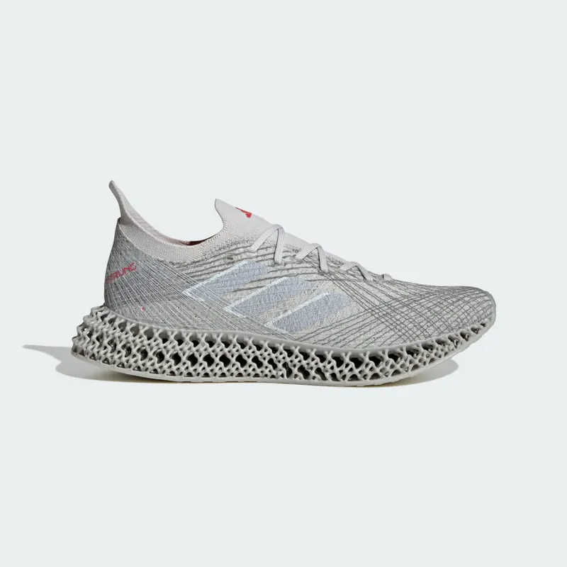 Adidas 4DFWD x STRUNG Running Shoes Grey One / Matte Silver / Pure Ruby (ID1419)