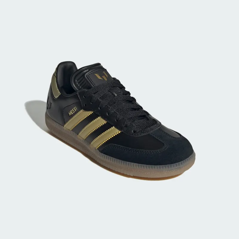 Adidas Samba Indoor GS “Gold Metallic / Gum” (JR6349)
