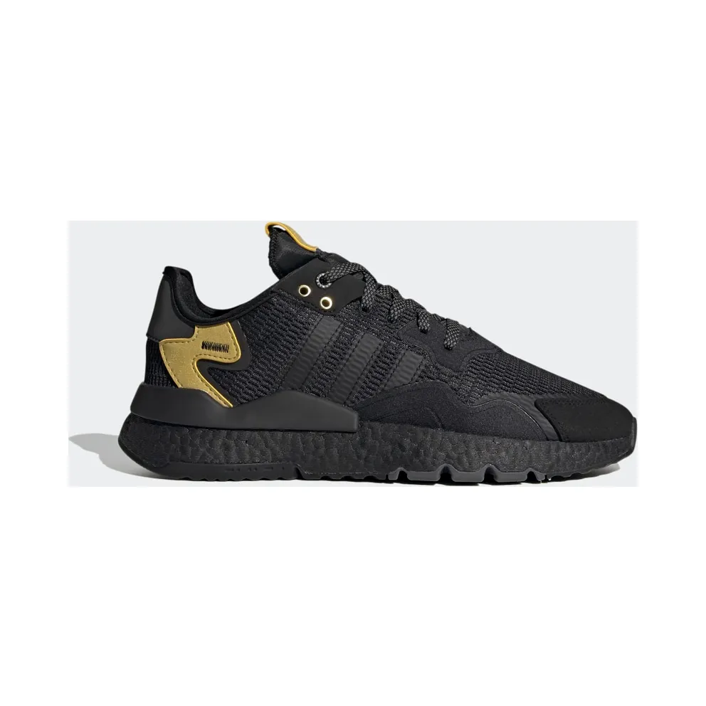 adidas Nite Jogger Schuh Core Black / Core Black / Gold Metallic (FW6148)