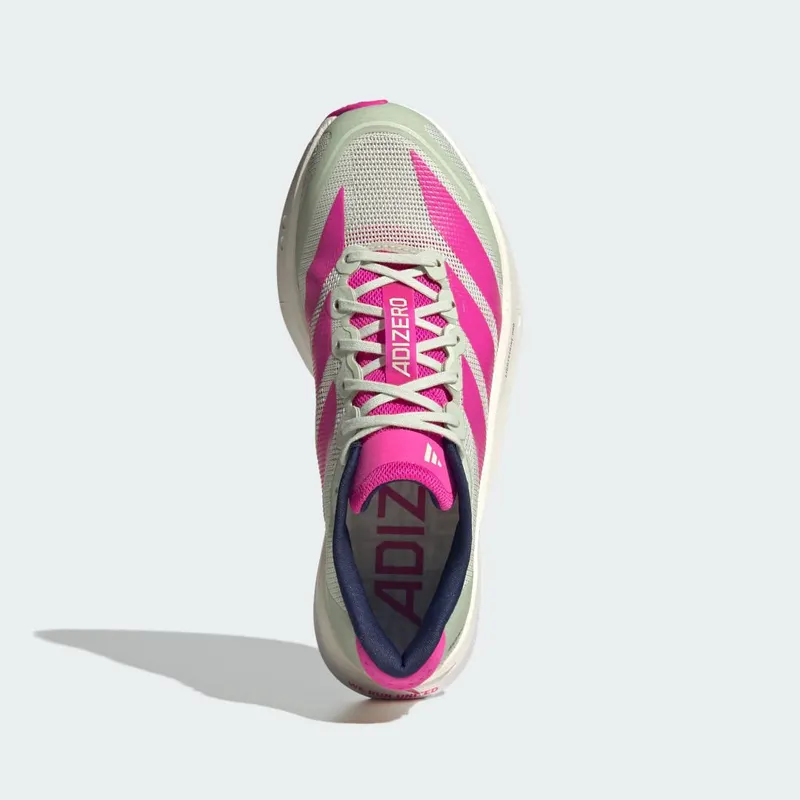Adidas Adizero Boston 13 Linen Green / Shock Pink / Dark Blue (JR4998)