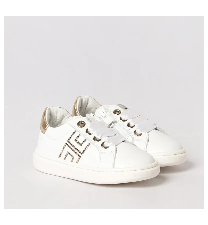 Elisabetta Franchi Leather Sneakers White 1 (F1A9E04900092B093)
