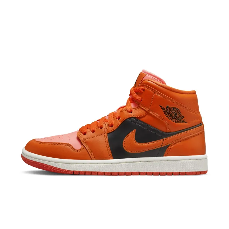 Air Jordan 1 Mid Orange Black (DM3381-600)