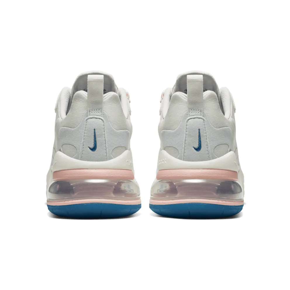 Nike Air Max 270 React American Modern (W) Summit White/Ghost Aqua-Phantom-Coral Stardust-Imperial Blue-Light Bone (AT6174-100)