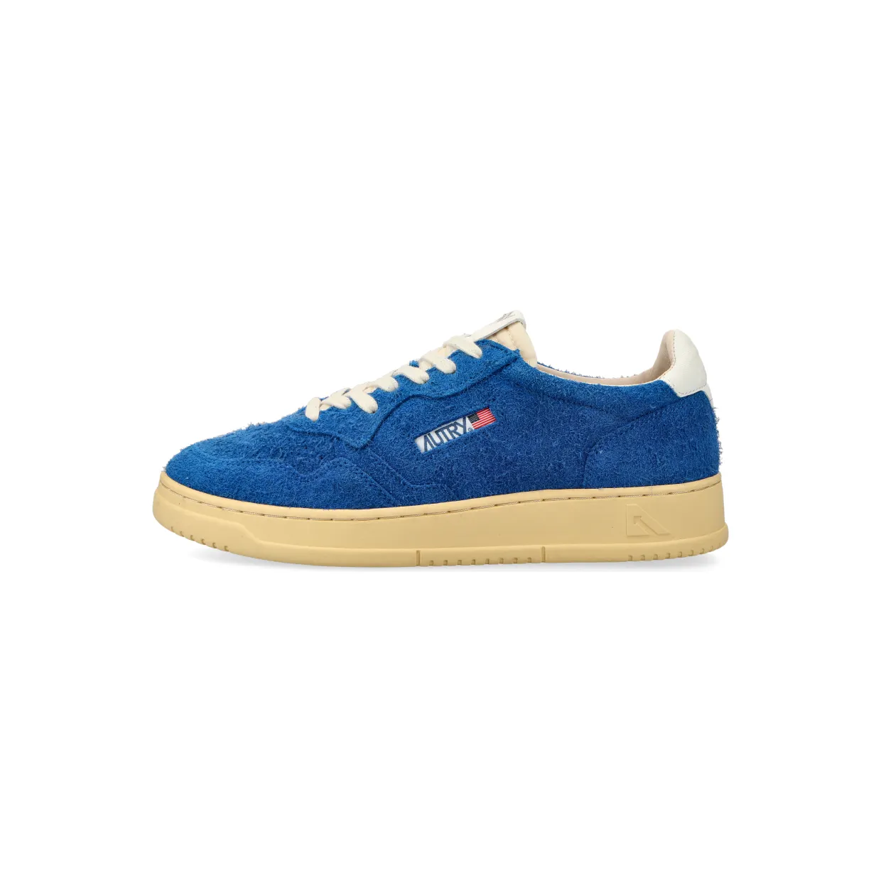 Autry Medalist Low (hair / suede bluette) – AULMHS05