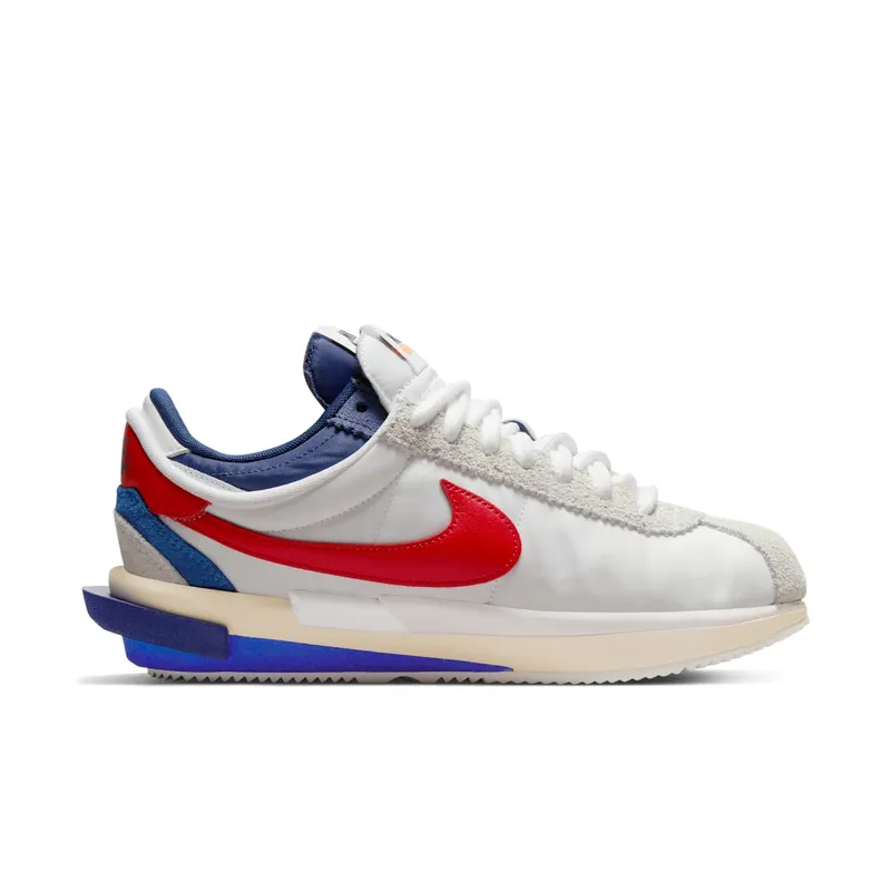 Nike x sacai Zoom Cortez White/Light Cream/University Red (DQ0581-100)