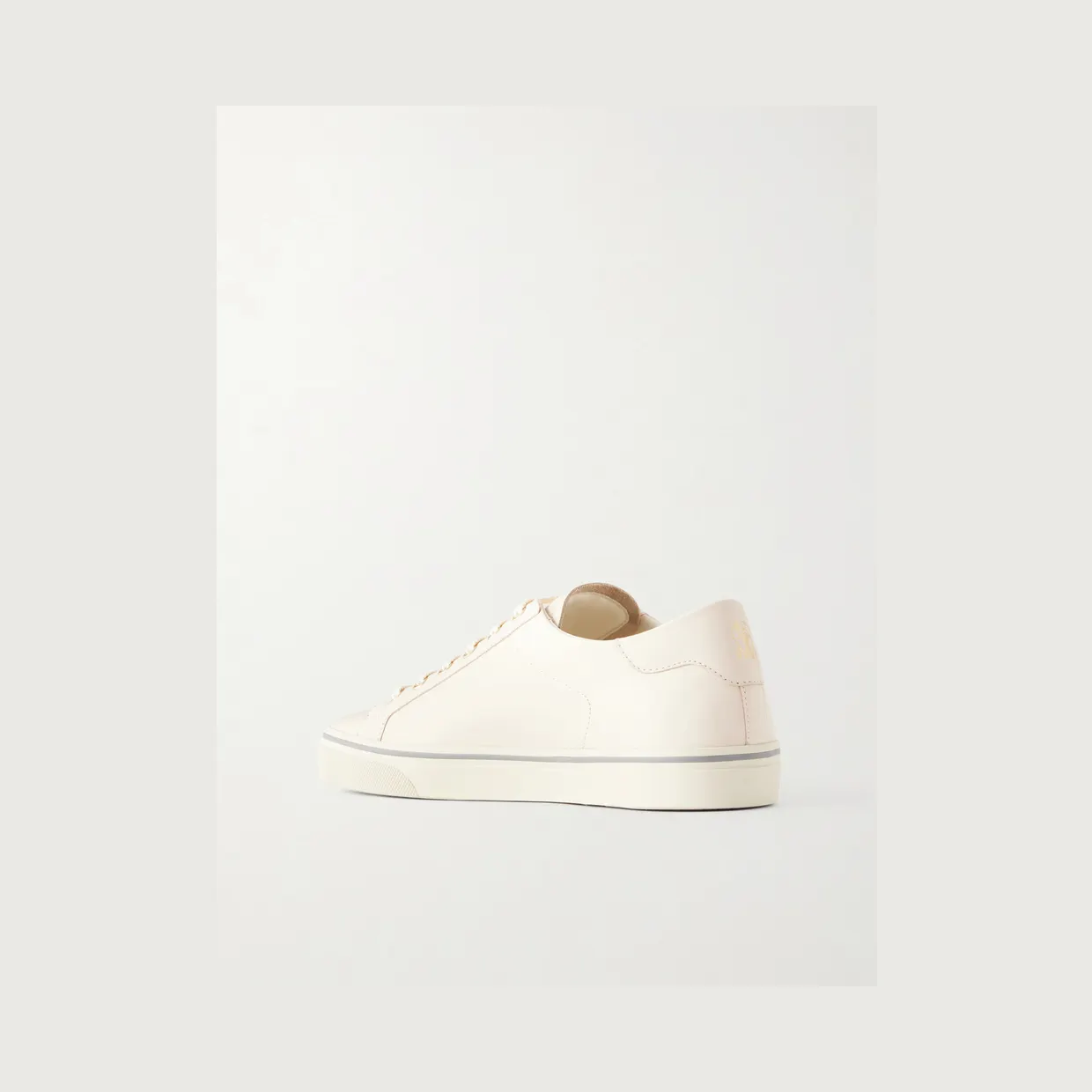 Brunello Cucinelli Leather Sneakers Cream (MPULMOZ341) (4)